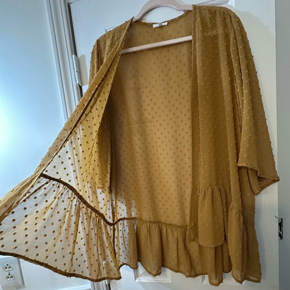 Maurices Golden Sheer Kimono Cardigan - Picture 5 of 6